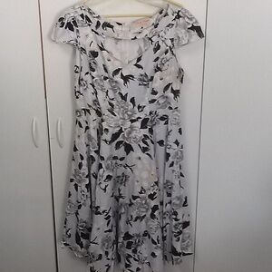 Belle Poque XL dress floral print sky blue.